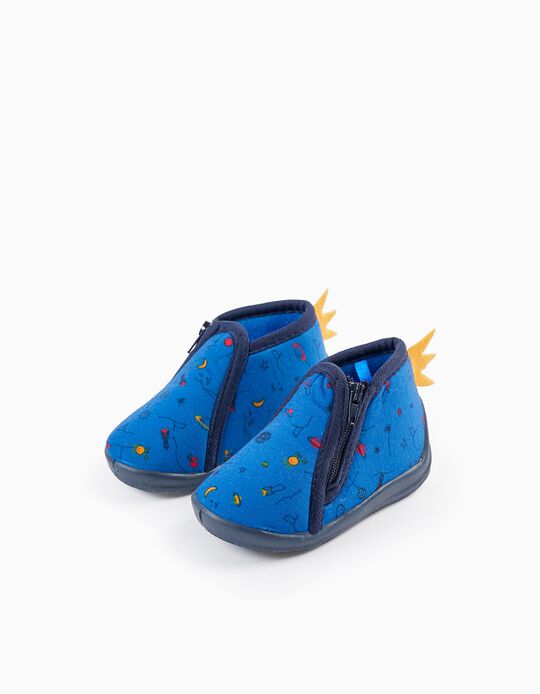 Slippers for Baby Boys 'Space', Dark Blue