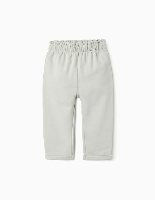 Buy Online Fleece Trousers for Baby Girls, Aqua Green