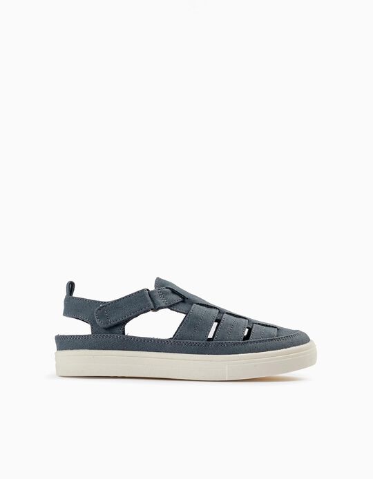Closed Strap Sandals for Boys, Grey