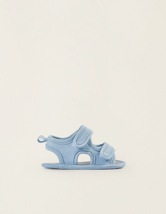 Comprar Online Sandalias con Tiras para Recién Nacido, Azul Claro
