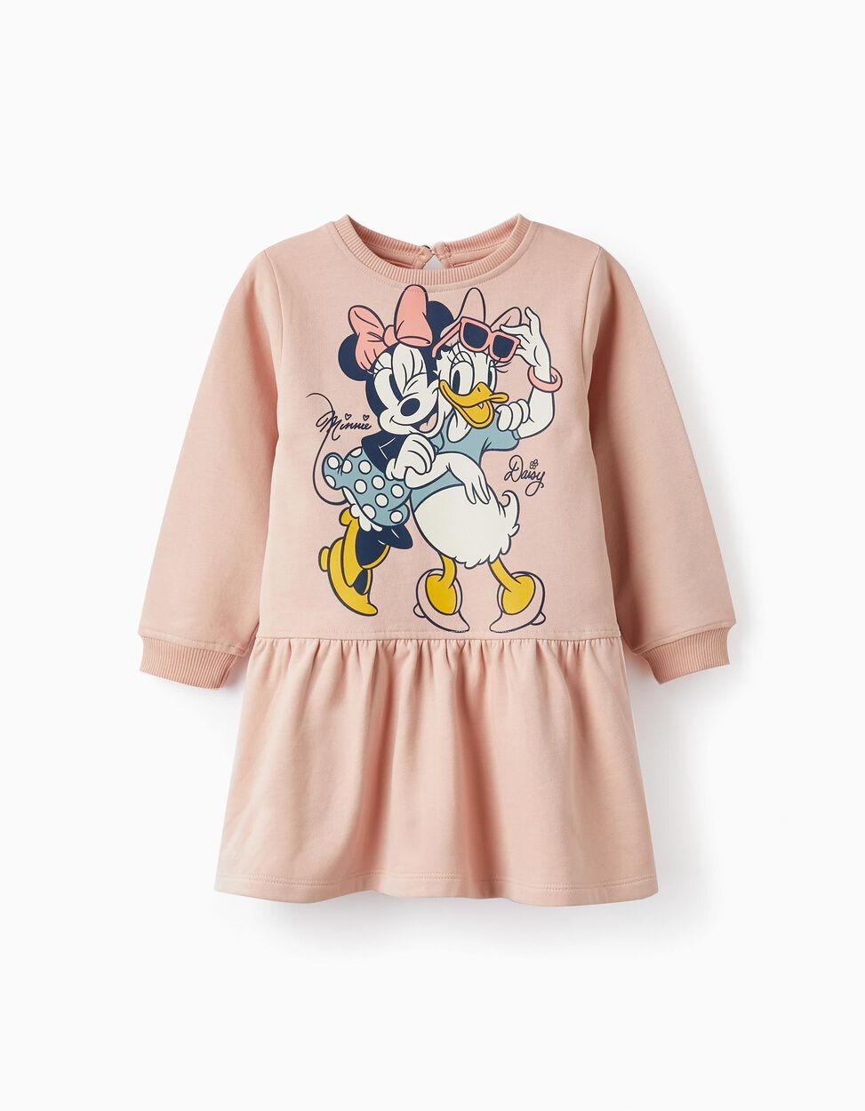 Comprar Online Vestido em Algodão para Bebé Menina 'Minnie & Daisy', Rosa Claro