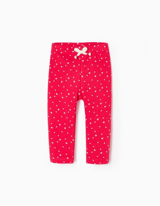 Leggings with Thermal Effect for Baby Girls 'Clover', Pink