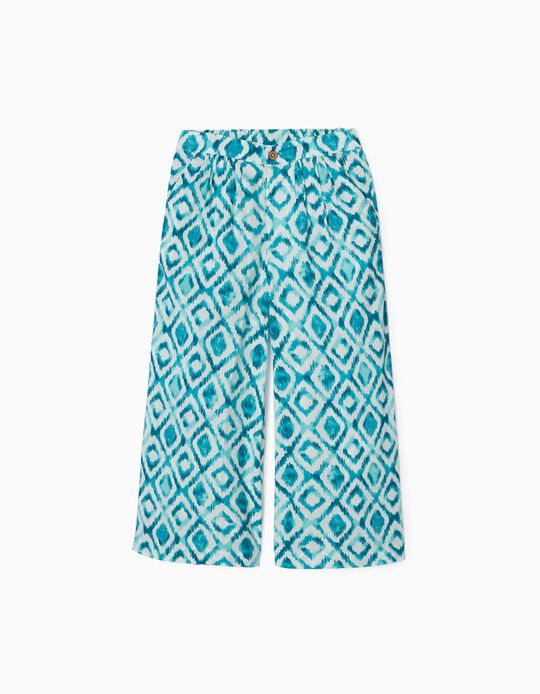Culotte Trousers for Girls 'You&Me', Turquoise