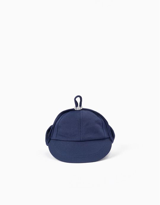 Sombrero con Visera para Bebé Niño, Azul Oscuro