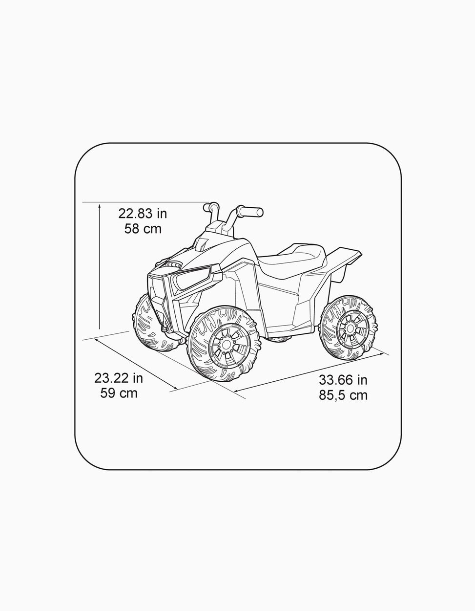 Moto 4 Électrique Quad Boxer Ce Feber 12V