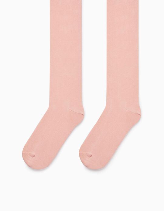 Anti-Pilling Tights for Girls, Pink