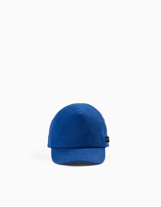 Cotton Twill Cap for Boys, Dark Blue