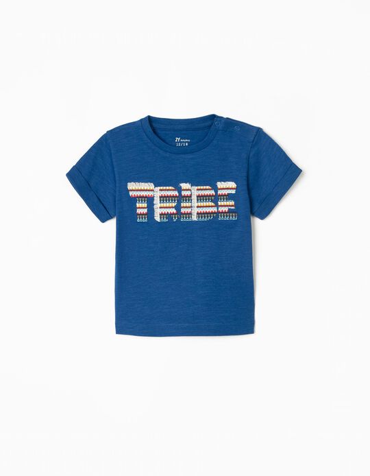 T-Shirt Bébé Garçon 'Tribe', Bleu
