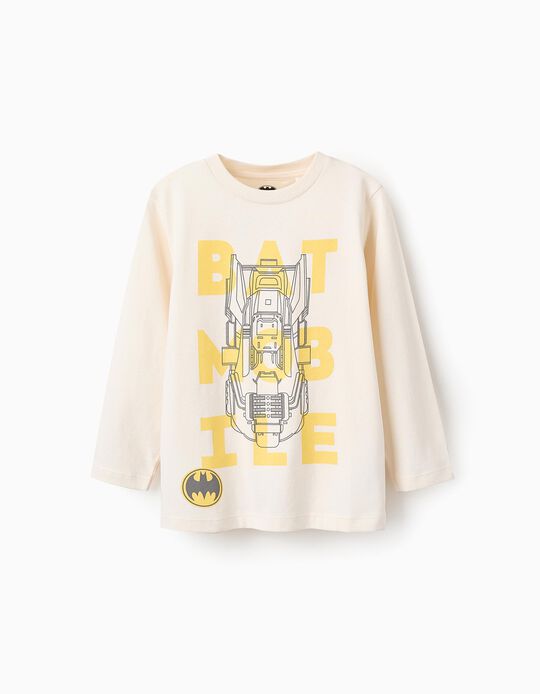 Comprar Online T-shirt de Manga Comprida em Algodão para Menino 'Bat Mobile', Bege