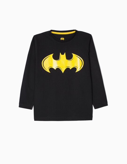 Camiseta de Manga Larga para Niño 'Batman', Negra