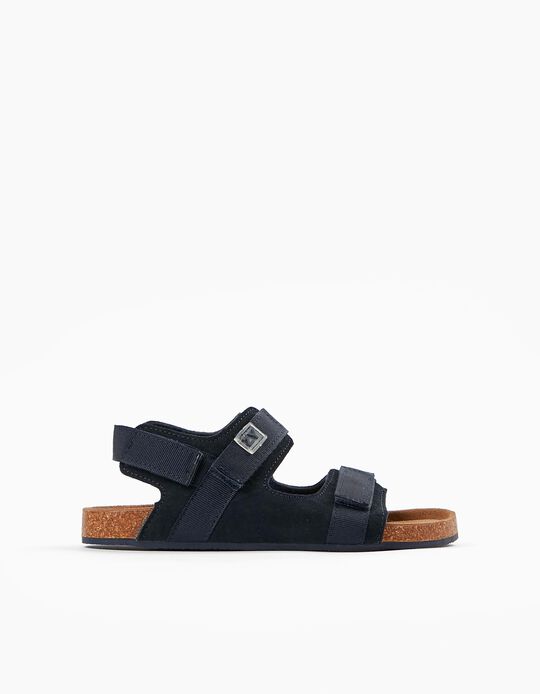 Buy Online Leather Sandals for Boys, Dark Blue