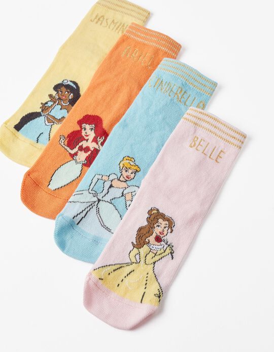 Comprar Online Pack 4 Pares de Meias para Menina 'Disney Princess', Multicolor