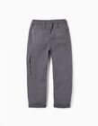 Buy Online Cargo Trousers for Boys, Dark Grey