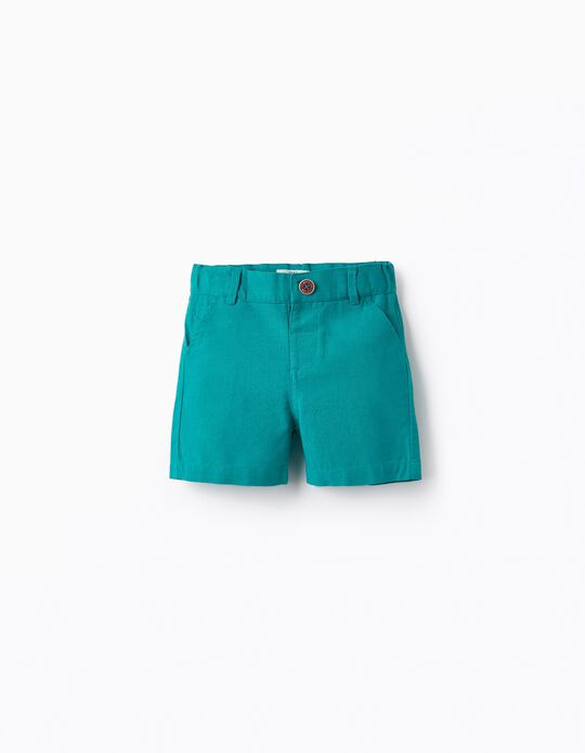 Chino Shorts for Baby Boys, Green