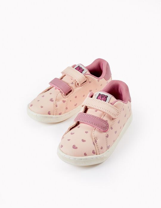Zapatillas para Bebé Niña 'Hearts', Rosa