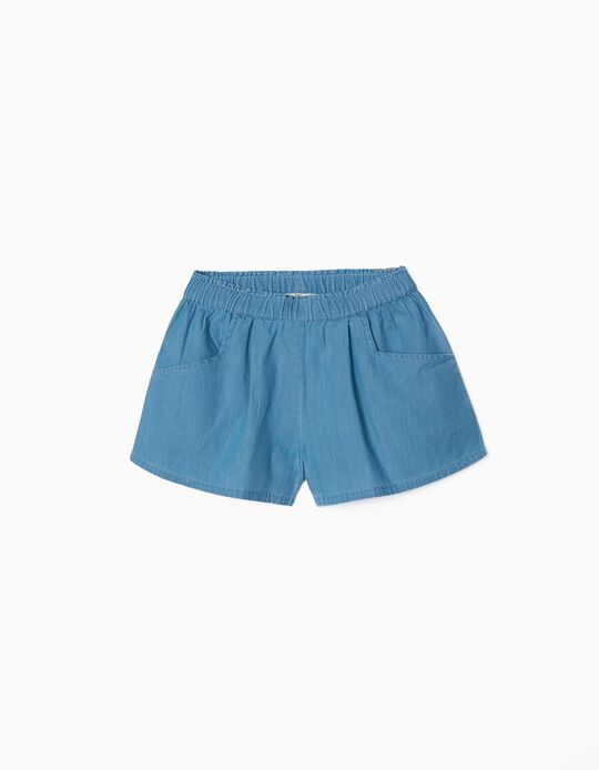 Shorts for girls, Blue