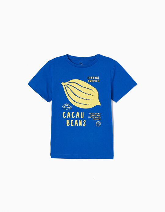 Cotton T-shirt for Boys 'Cocoa', Dark Blue