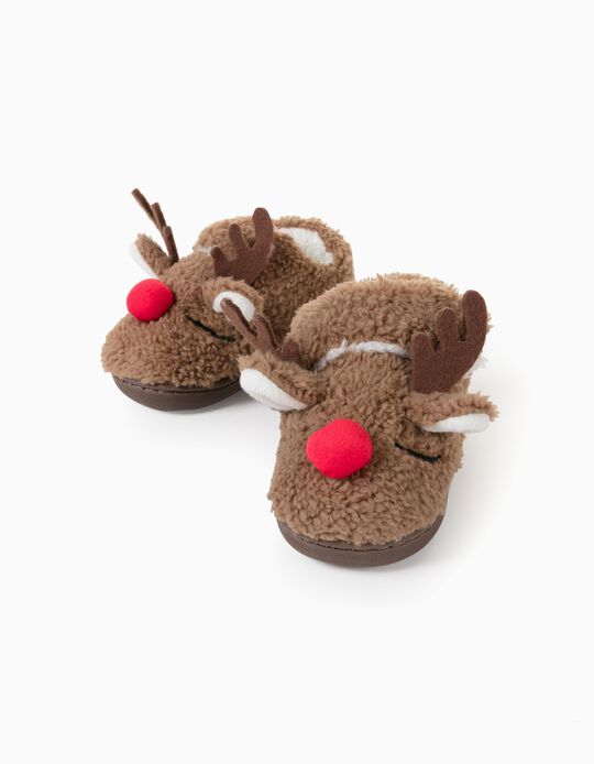 Zapatillas de Casa para Bebé 'Reindeer', Marrón
