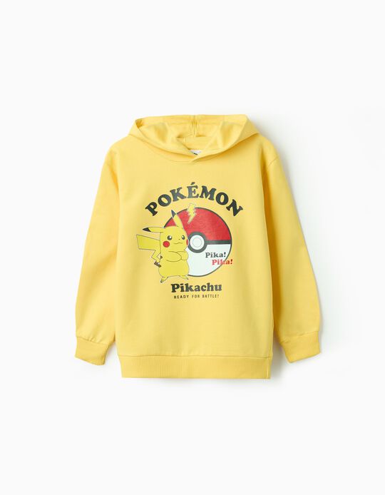 Comprar Online Sweat de Algodão com Capuz para Menino 'Pikachu', Amarelo