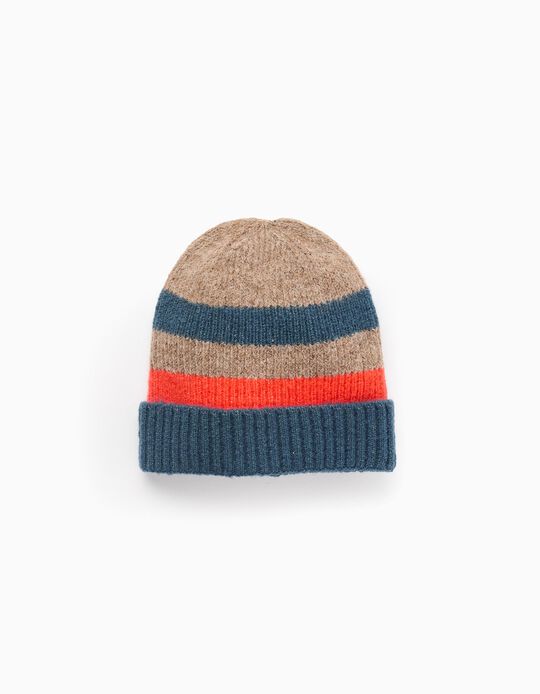 Comprar Online Gorro de Malha às Riscas para Menino, Multicolor