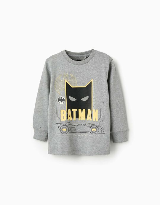 Comprar Online T-shirt de Manga Comprida para Menino 'Batman', Cinza