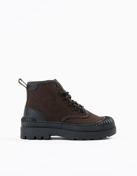Trainers-Boots for Boys, Brown/Black
