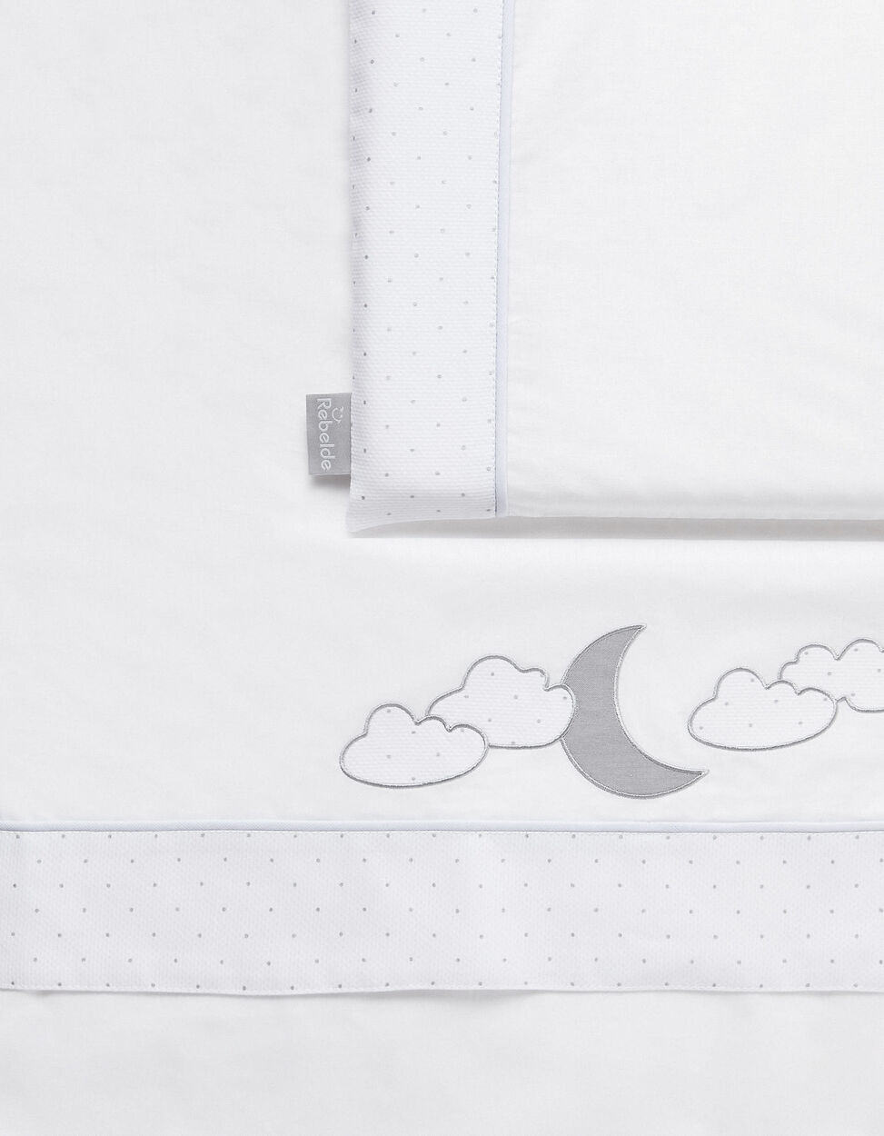 Sheets for 120x60cm Cot, 3 pcs, Silver Moon, by Rebelde