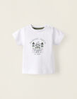 T-shirt em Algodão para Recém-Nascido 'Balmoral Castle', Branco