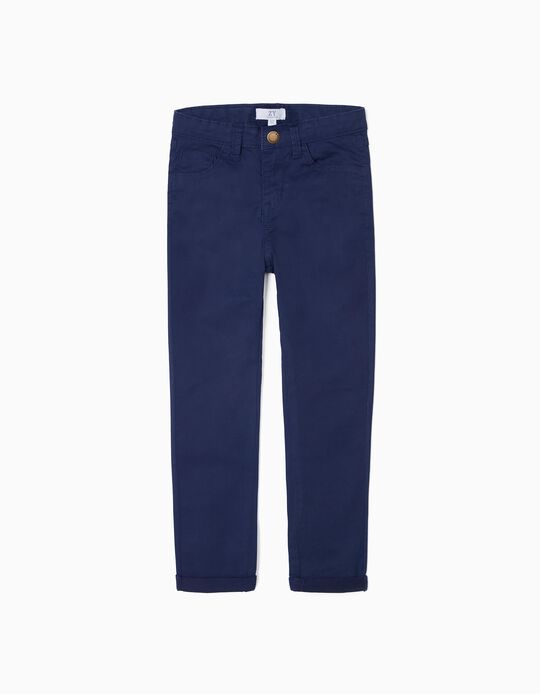 Trousers for Girls, Dark Blue