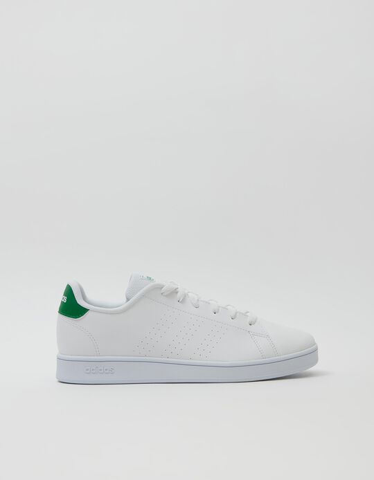 Sapatilhas 'Adidas Advantage', Branco/Verde