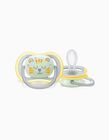2 Chupetes Ultra Air Silicona Night Neutral 18M+ Philips/Avent
