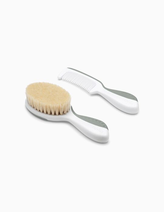 Buy Online Pack Brush and Comb Sage Green Nuvita 0M+