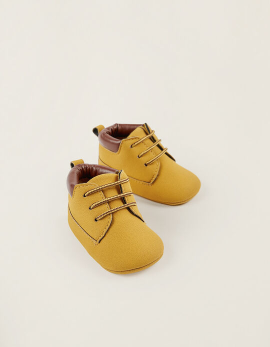 Suedette Boots for Newborn-Baby Boys, Camel