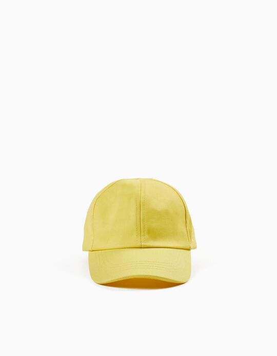 Cotton Cap for Boys, Yellow