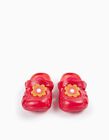 Sandálias Clogs para Bebé Menina 'Flor - Delicious', Vermelho