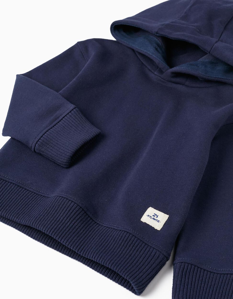 Buy Online Cotton Hooded Sweatshirt for Baby Boy, Dark Blue