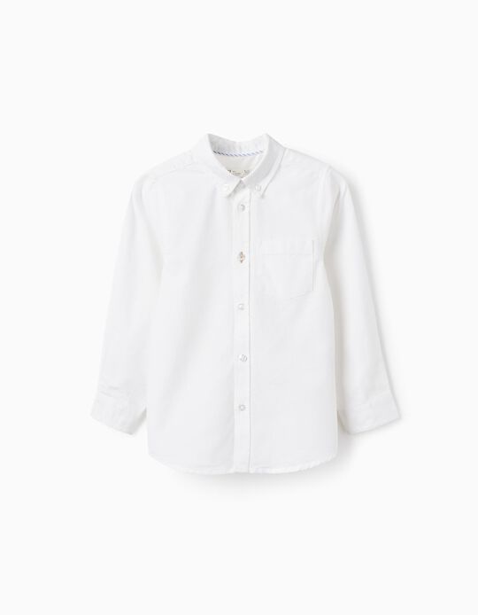 Cotton Shirt for Boys, White