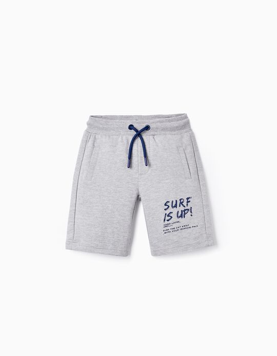 Cotton Sport Shorts for Boys 'Surf', Grey