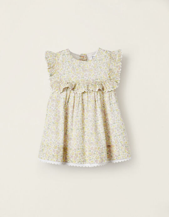 Comprar Online Vestido com Folhos para Bebé Menina 'Floral', Multicolor