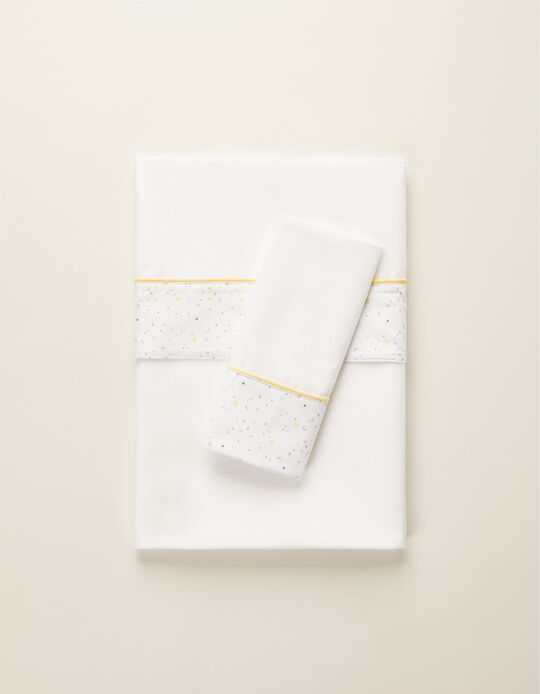 Sheet +  Pillowcase 120X60Cm  Reach For The Stars Zy Baby 2Un.