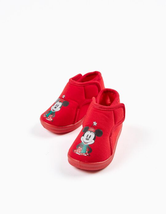 Zapatillas de Casa para Bebé Niña 'Minnie', Rojas