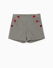 Shorts for Girls 'B & S', Grey