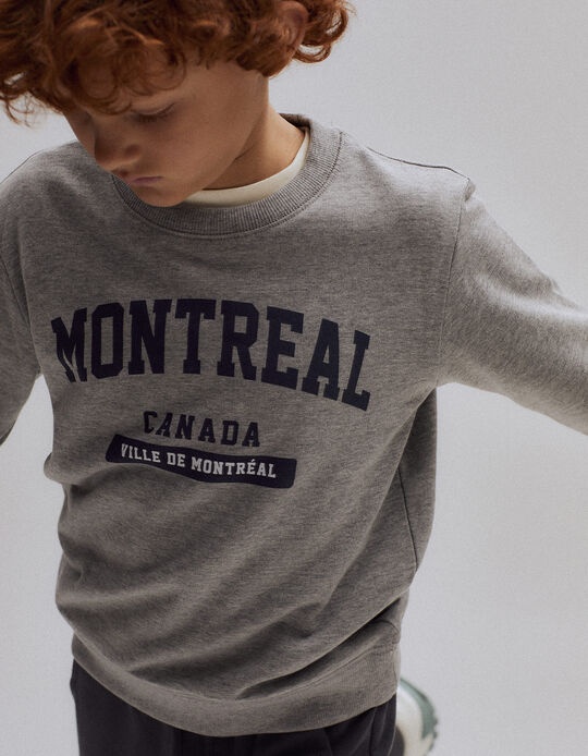Sweatshirt for Boys 'Montreal', Grey