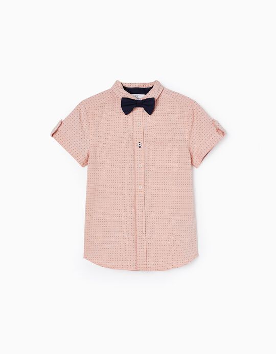 Comprar Online Camisa + Laço para Menino, Coral/Azul Escuro