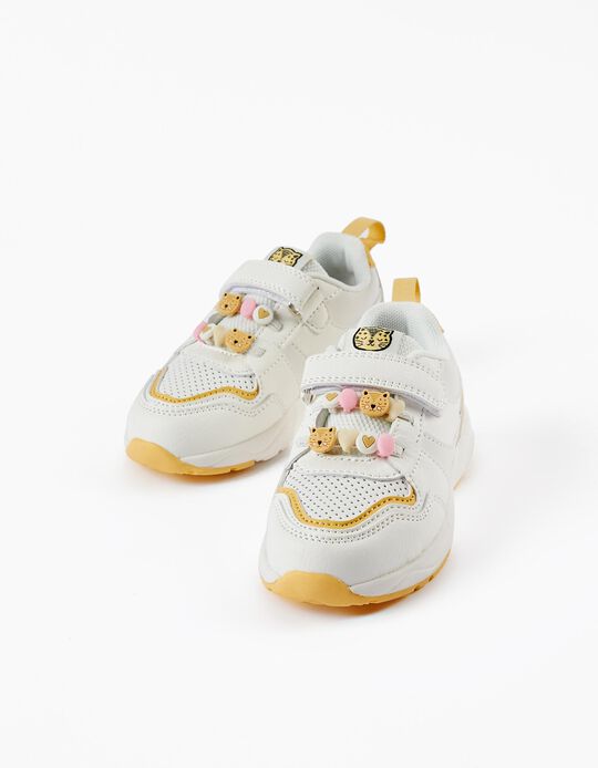 Trainers with Applications for Baby Girls, White