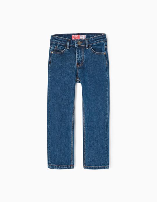 Calças de Ganga Straight Fit para Criança 'ZY Power Jeans', Azul