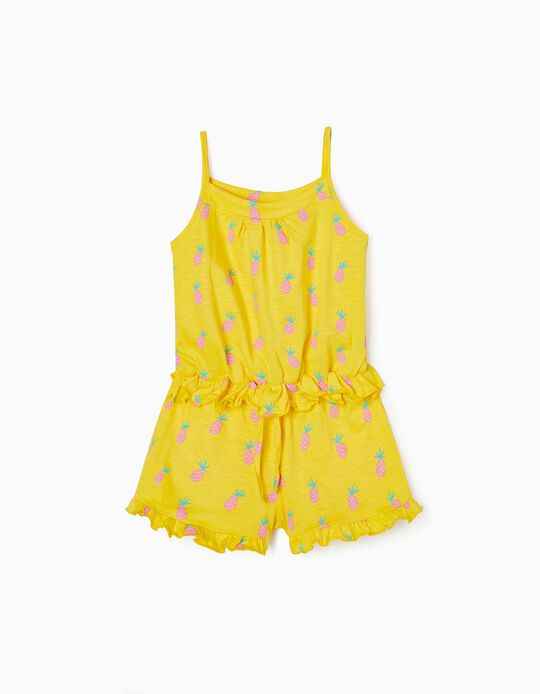 Jumpsuit for Girls 'Pineapple', Yellow