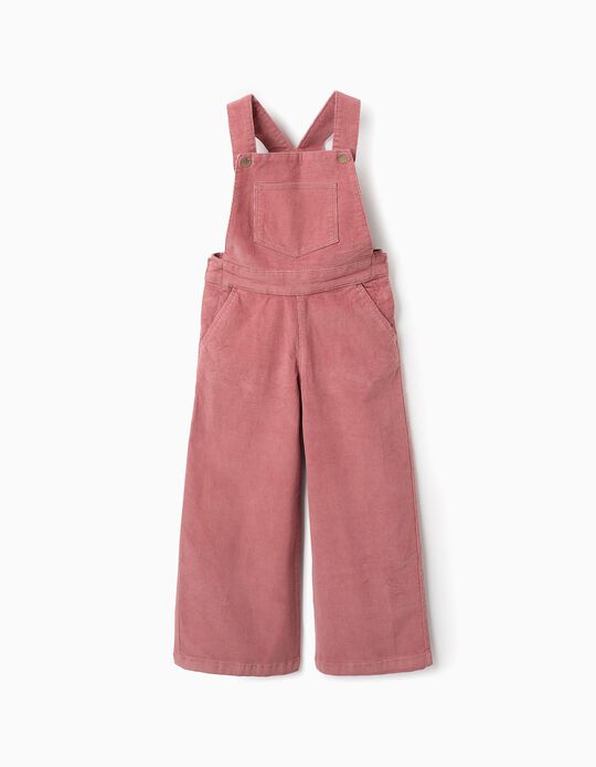 Comprar Online Jardineiras de Bombazine para Menina 'Wide Leg', Rosa