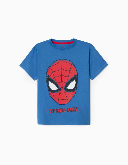 T-Shirt Garçon 'Spider-Man', Bleu