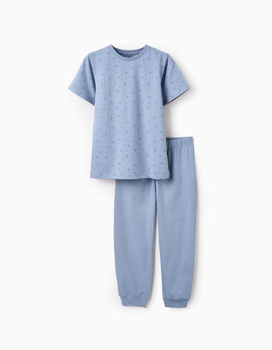 Comprar Online Pijama de Algodão para Menino 'ZY Basebol', Azul